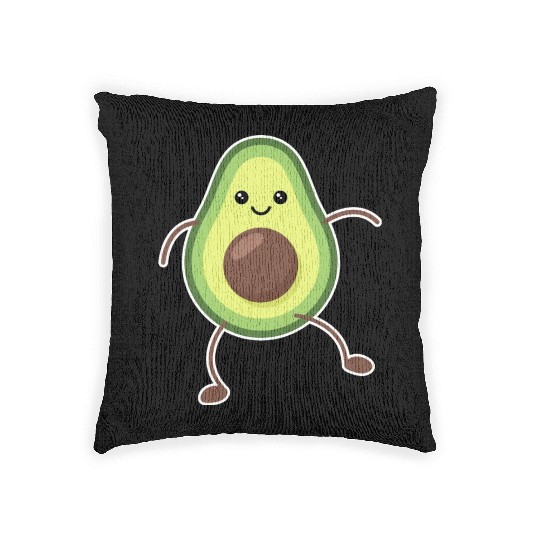 Cute Avocado Lover Gift Woven Pillows