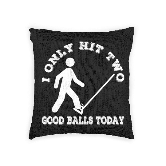 Funny Dad Joke Golf Golfing Pun Woven Pillows
