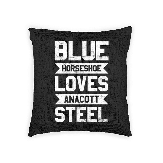 Blue Horseshoe Loves Anacott Steel Woven Pillows