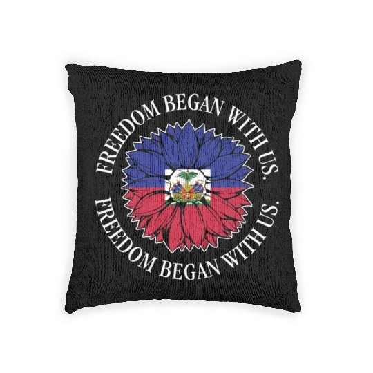 Haiti Heritage Month Freedom Began With Us Woven Pillows