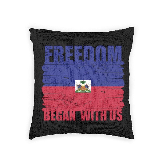 Haiti Heritage Month Freedom Began With Us Proud Woven Pillows