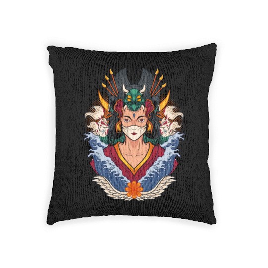 Kimono Geisha Woven Pillows