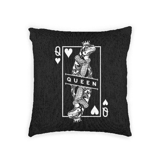 Tiger Salamander Lover Queen Of Hearts Funny Pet Woven Pillows