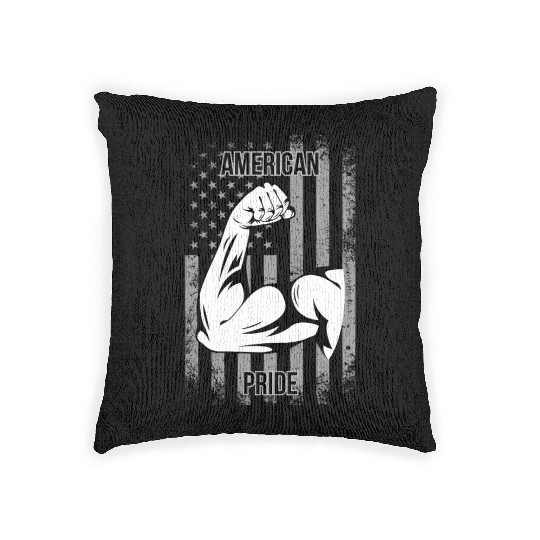 AMERICAN PRIDE,GYM,FITNESS Woven Pillows