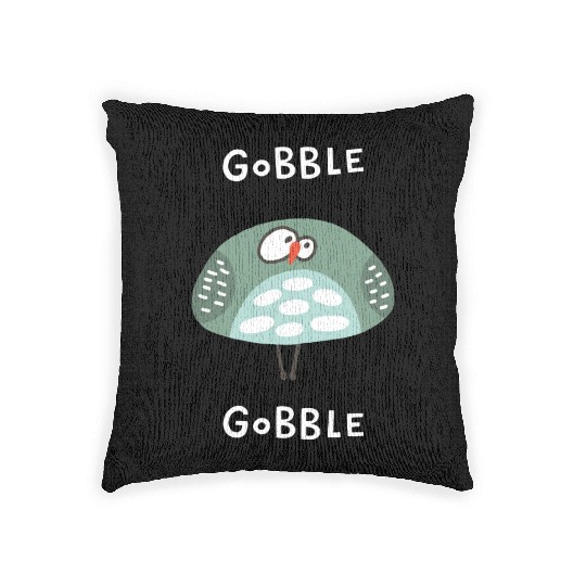 Gobble Gobble Strange Bird Woven Pillows