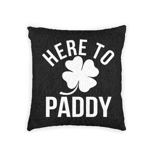 Here To Paddy Shamrock St Patrick'S Woven Pillows