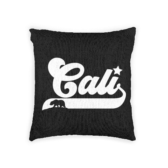 Cali California Bear Usa State Beauty Woven Pillows