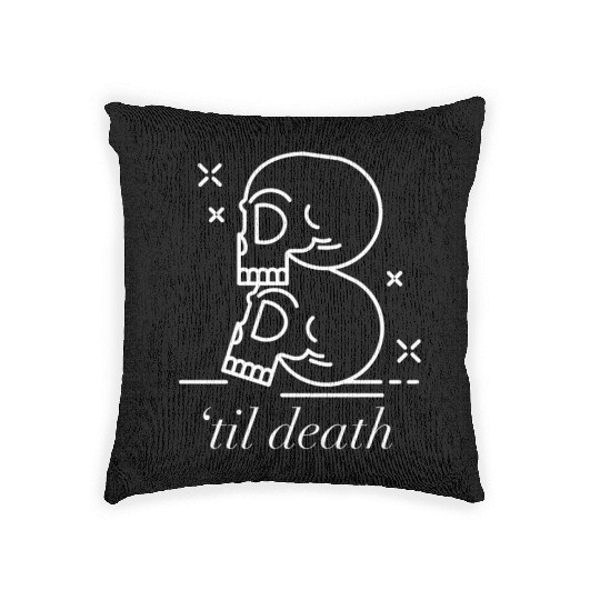 Til Death Do Us Part Forever Always Woven Pillows