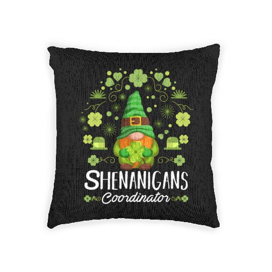 Shenanigans Coordinator St Patric Day Woven Pillows