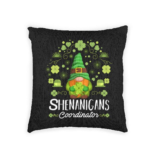 Shenanigans Coordinator St Patric Day Woven Pillows