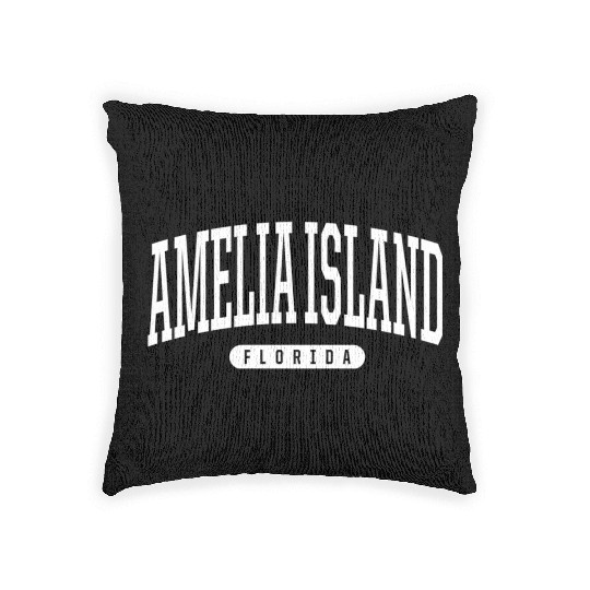 College Style Amelia Island Florida Woven Pillows