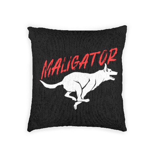 Maligator Belgian Malinois Woven Pillows