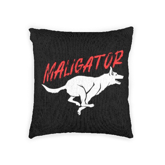 Maligator Belgian Malinois Woven Pillows