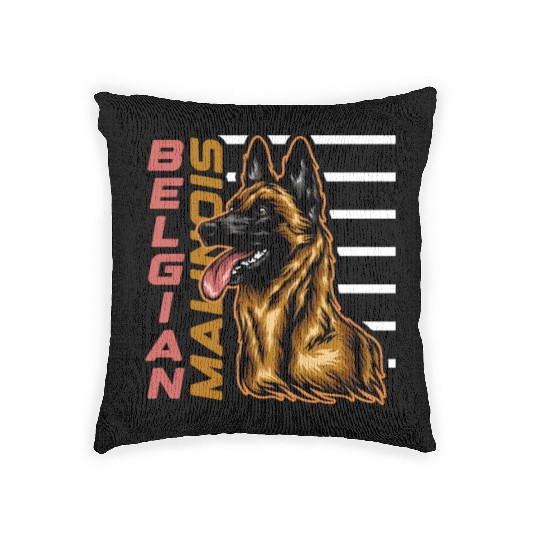 Belgian Malinois Woven Pillows