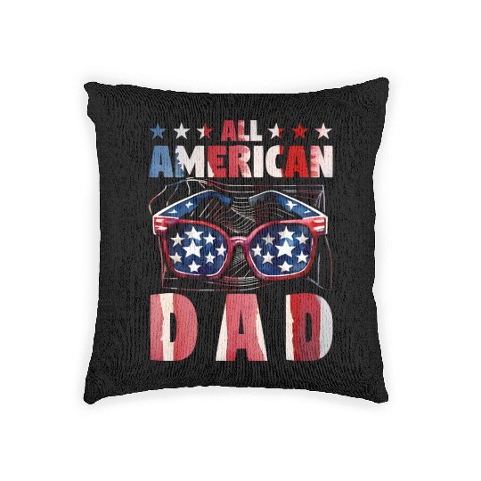 All American Dad Woven Pillows