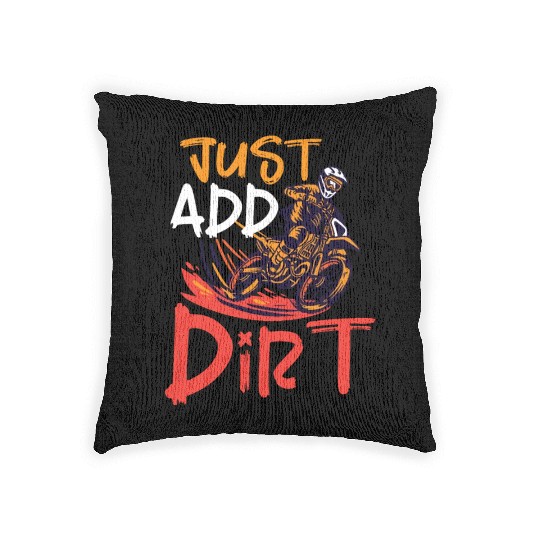 Dirt Bike Dirt Bike Riding Motocross Dirt Biking Woven Pillows