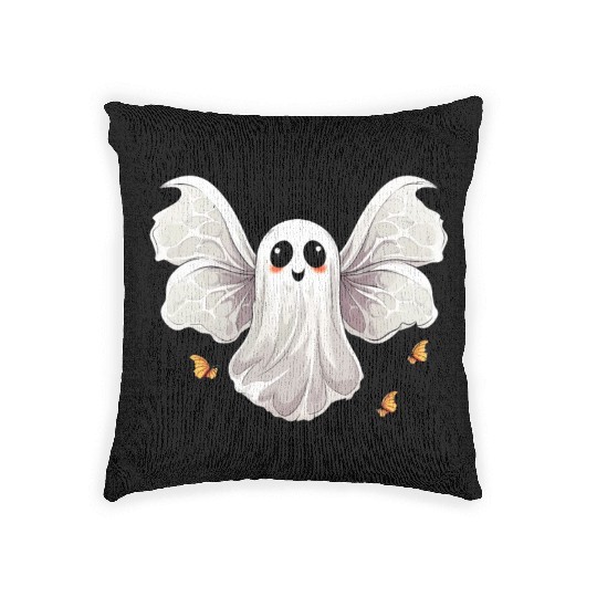 Butterfly Halloween Trick Or Treat Insect Lover Woven Pillows