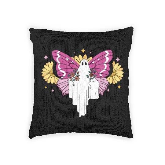 Butterfly Halloween Trick Or Treat Insect Lover Woven Pillows