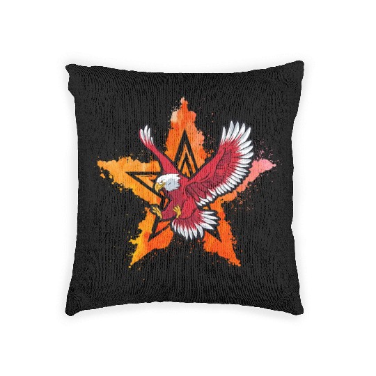 4th july Eagle Woven Pillows