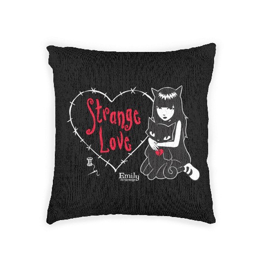 Emily The Strange Strange Love Woven Pillows