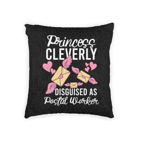Postal Worker Mail Lady Mail Carrier Postal Woven Pillows