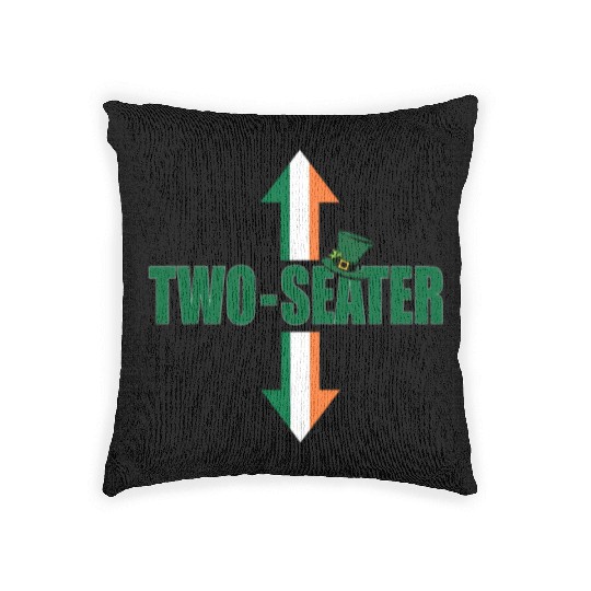 Irish Flag Two Seater Party-Trashy Humor Woven Pillows