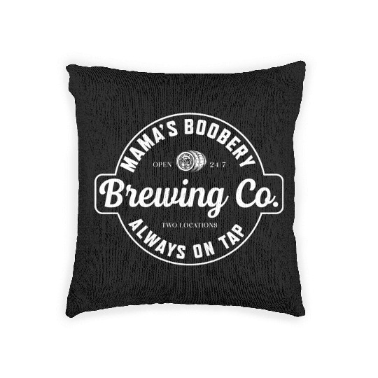Awesome Mama'S Boobery Brewing Co Breastfeeding Woven Pillows