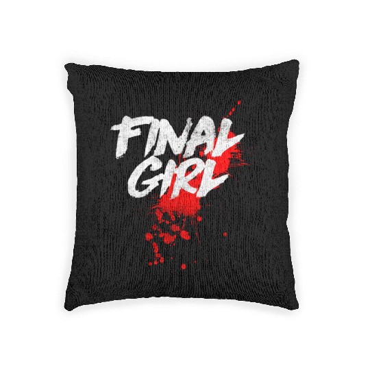 Final Horror Movie Slasher Film Woven Pillows