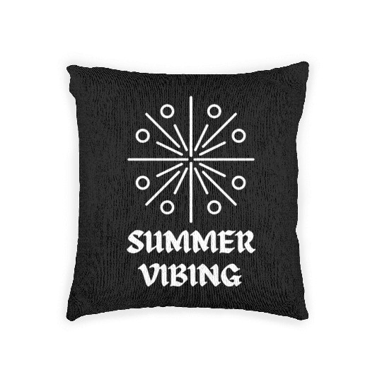 Summer Vibing: Embrace the Essence of Summer! Woven Pillows