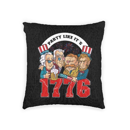 Party like it's 1776 USA Presidents Patriot Woven Pillows