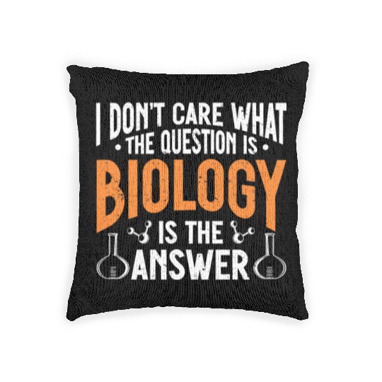 Biology Gift Biologist Woven Pillows