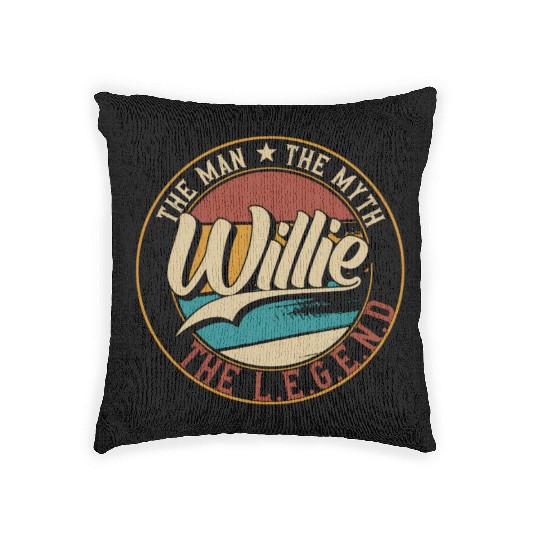 Willie The The Myth The Legend Woven Pillows