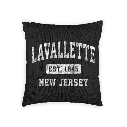 Lavallette New Jersey Nj Established Sports Woven Pillows