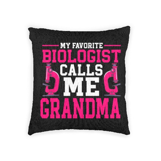 Biology Gift Biologist Woven Pillows