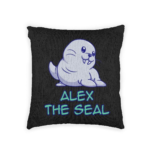 Alex The Seal Woven Pillows