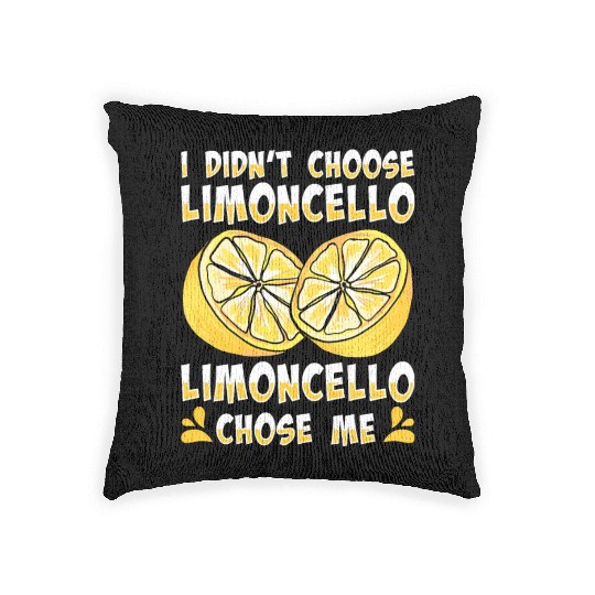 Italian Limoncello Lover Lemon Liquor Drinker Woven Pillows
