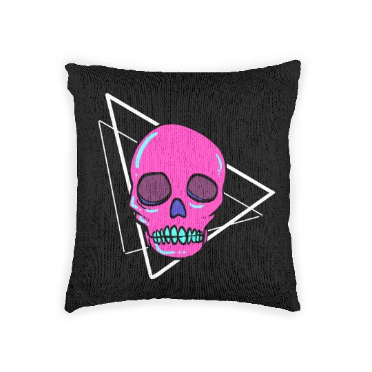 Dead Inside Skull Artist Gift Woven Pillows