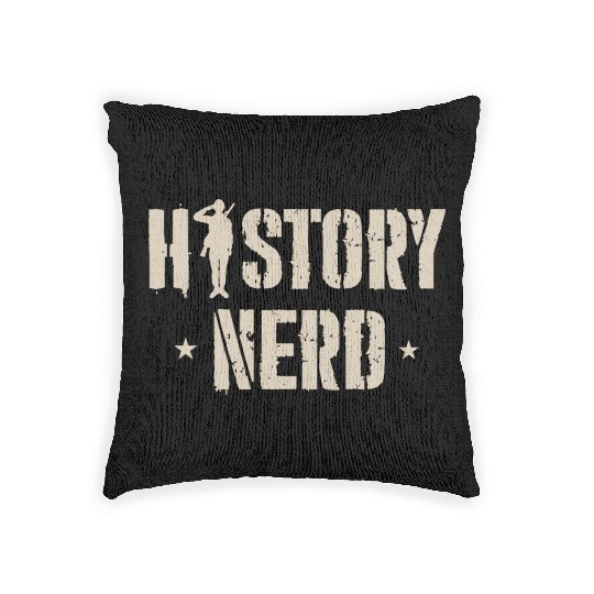 WW2 History Nerd Woven Pillows