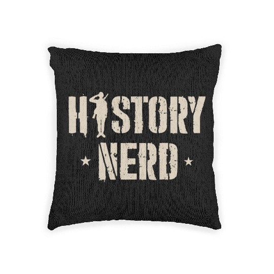 WW2 History Nerd Woven Pillows