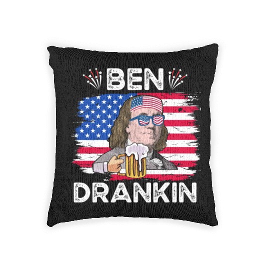 Ben Drankin US President Independence Day Woven Pillows