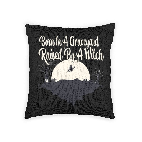 Halloween Witch Ghost Monster Horror Fans Woven Pillows