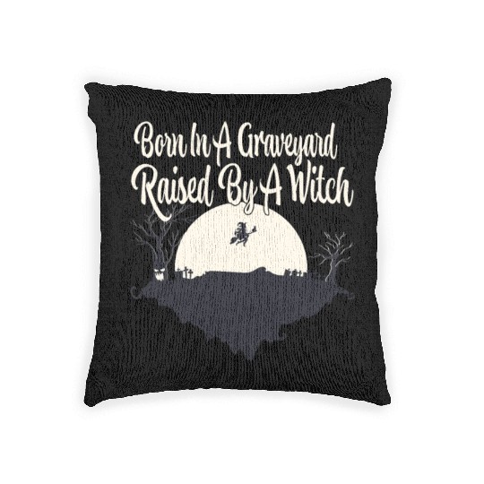 Halloween Witch Ghost Monster Horror Fans Woven Pillows