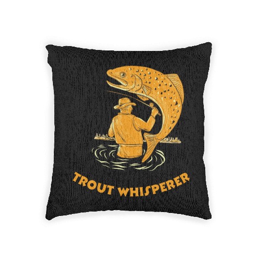 Trout Whisperer Woven Pillows