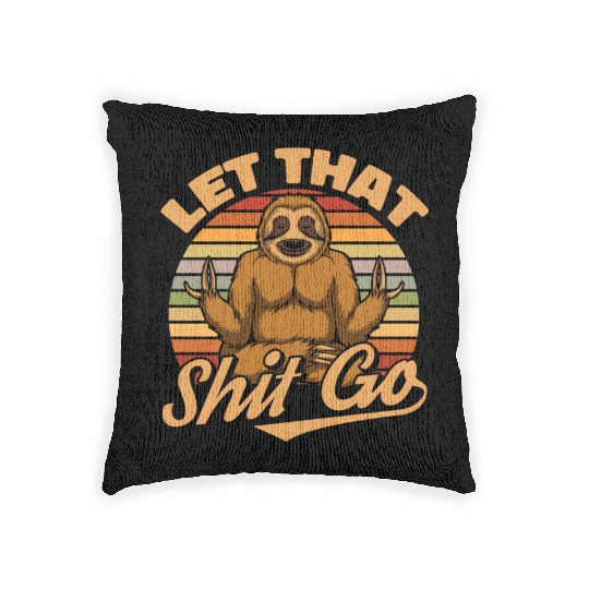 Sloth Funny Sloth Yoga Woven Pillows