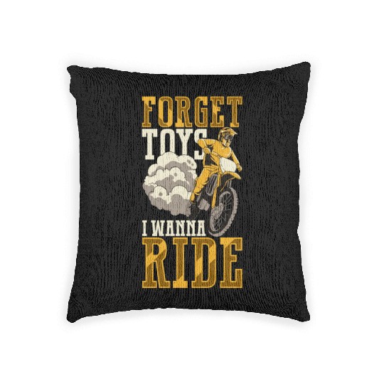Dirt Bike Dirt Bike Riding Motocross Dirt Biking Woven Pillows