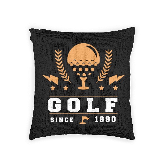 Golf Since 1990 boy Woven Pillows