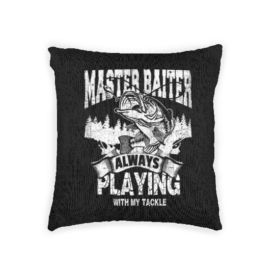 Master Baiter Woven Pillows - Ultimate Fishing Enthusiast
