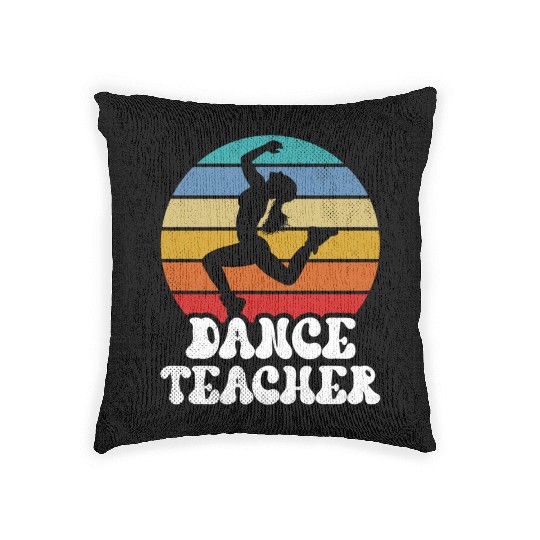 Dance Teacher Teach Dancer Dancing Class Woven Pillows