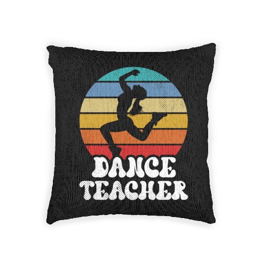 Dance Teacher Teach Dancer Dancing Class Woven Pillows