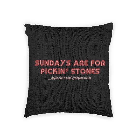Letterkenny Sundays are for picking stones and Woven Pillows